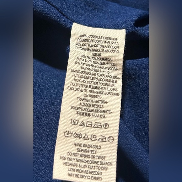 FREE PEOPLE Lovely In Lace Black Mini Dress Blue Pockets Zip Size Small Petite - Picture 9 of 9